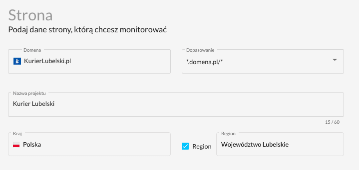 wyniki monitoringu lokalne
