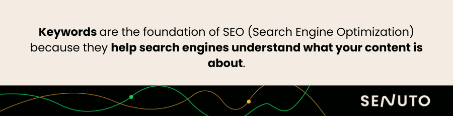 What are keyword. Definition.