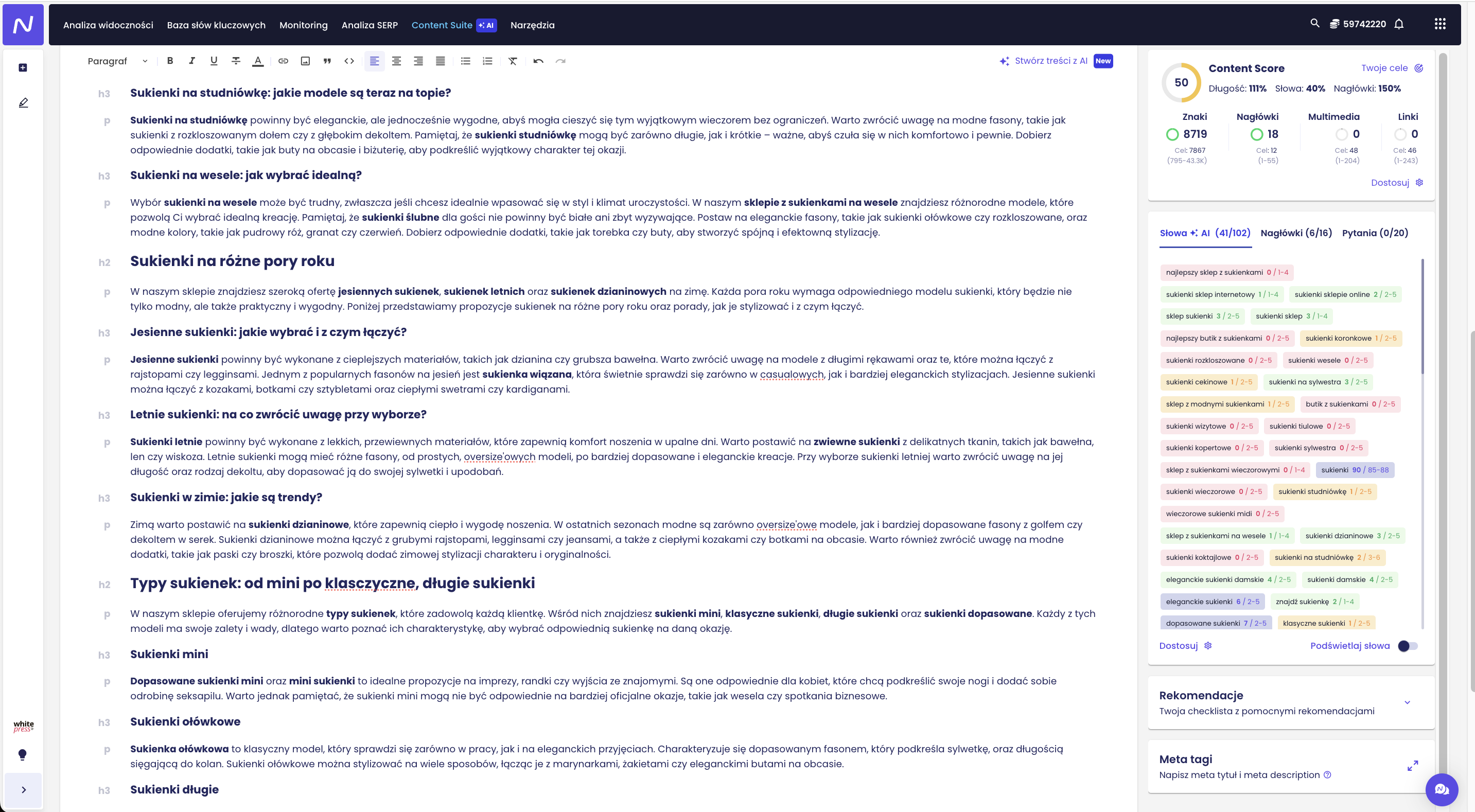 Screen z Writera Senuto 8