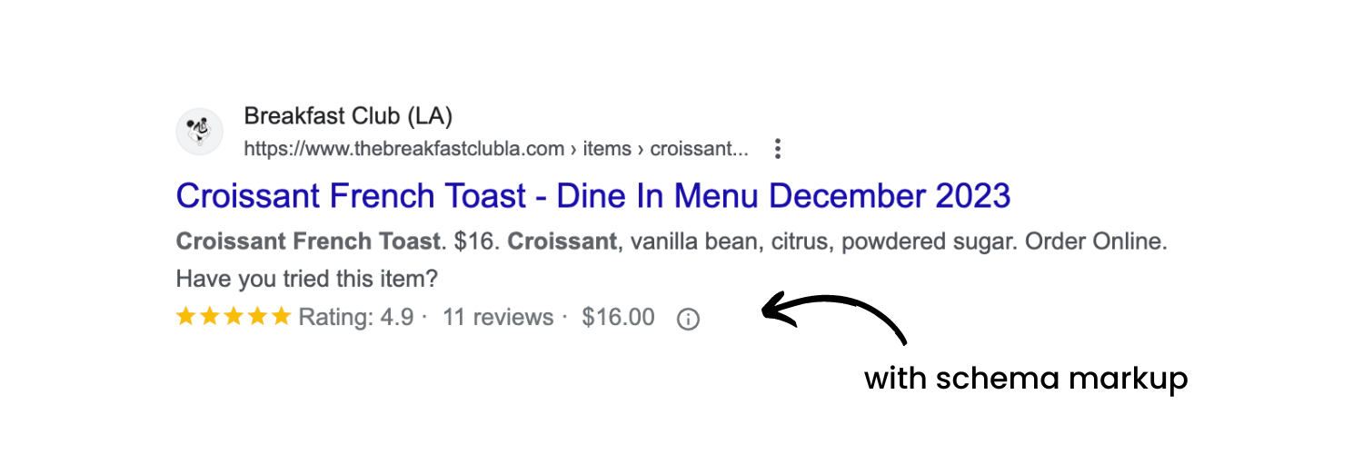 Schema Markup seo for restaurants 