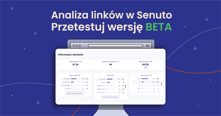 Analiza linków - baner z linkiem