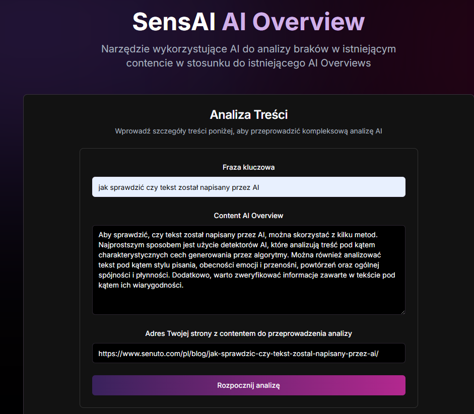 SensAI AI Overview